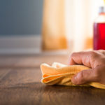 Male,Hand,Applying,Wood,Care,Products,And,Cleaners,On,Hardwood